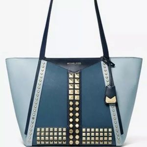 MICHAEL KORS WHITNEY POWDER BLUE MULTI LARGE